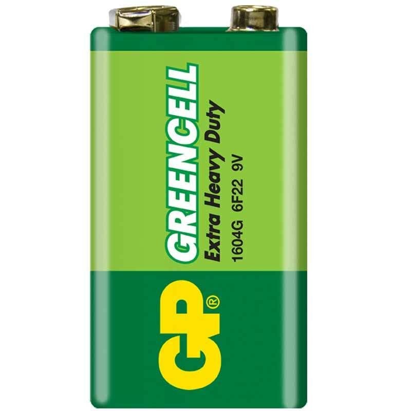 GP 9V 1604AU-5TR1 Greencell ALKALIN 9 VOLT TEKLİ PİL (6LF22/6LR61/6LP3146/MN1604)
