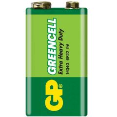 GP 9V 1604AU-5TR1 Greencell ALKALIN 9 VOLT TEKLİ PİL (6LF22/6LR61/6LP3146/MN1604)