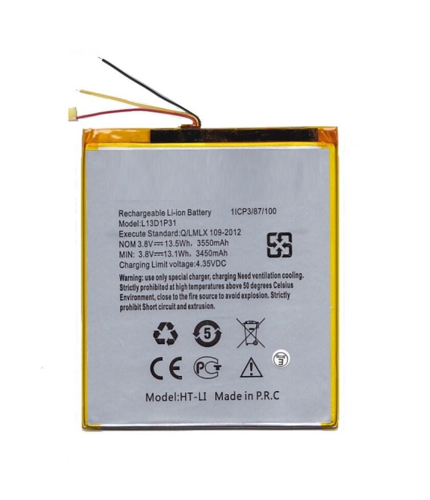 3.8V 3550mAH Tablet Bataryası - Pili / 3 Kablolu