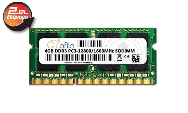 NTB 4GB DDR3 PC3L LOW Notebook Ram Bellek 12800-1600MHZ (2.el)