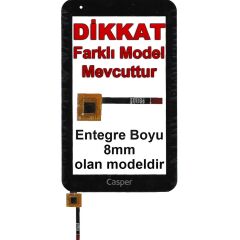 Casper Via T7, T7D, T7t 7'' Dokunmatik Panel - Siyah PB70GF2-1175, PB70GF2-1372 BÜYÜK CHİP'Lİ (3.Versiyon)