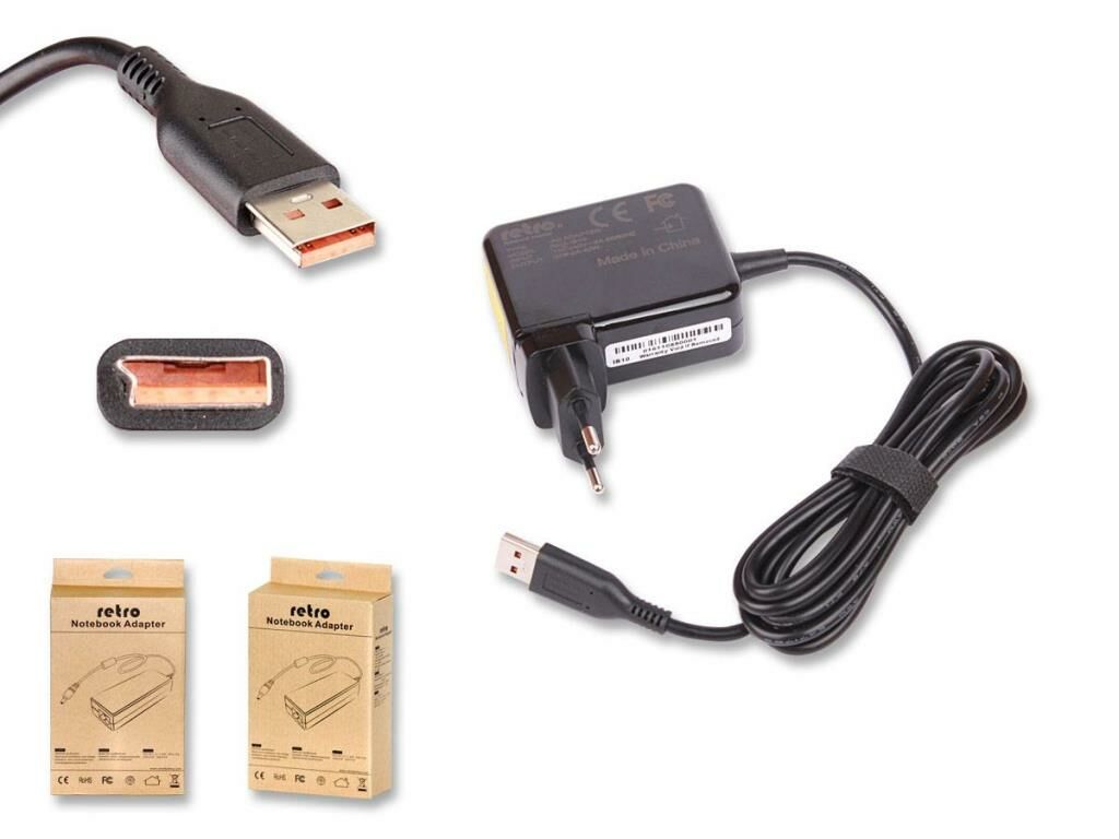 Lenovo Yoga 01FR107 01FR108 110-14IBR Şarj Adaptörü (40W) 20V 2A