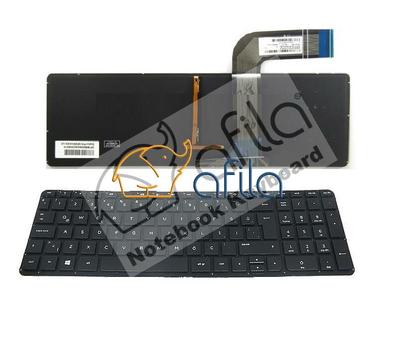 Hp NSK-CN7SC 15-p022nr Notebook Klavyesi - Siyah - Işıklı