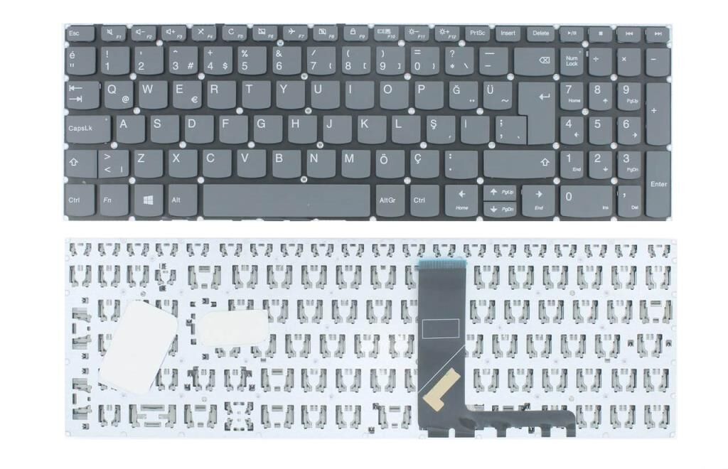 Lenovo 5CB0N98691, 5CB0P15762, 5CB0N98803 Klavyesi - Füme TR