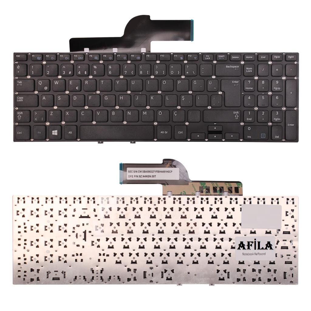 Samsung NP270E5J, NP270E5J-K05TR, NP270E5J-K06TR, ... vb Notebook Klavye - Tuş Takımı / Siyah - TR