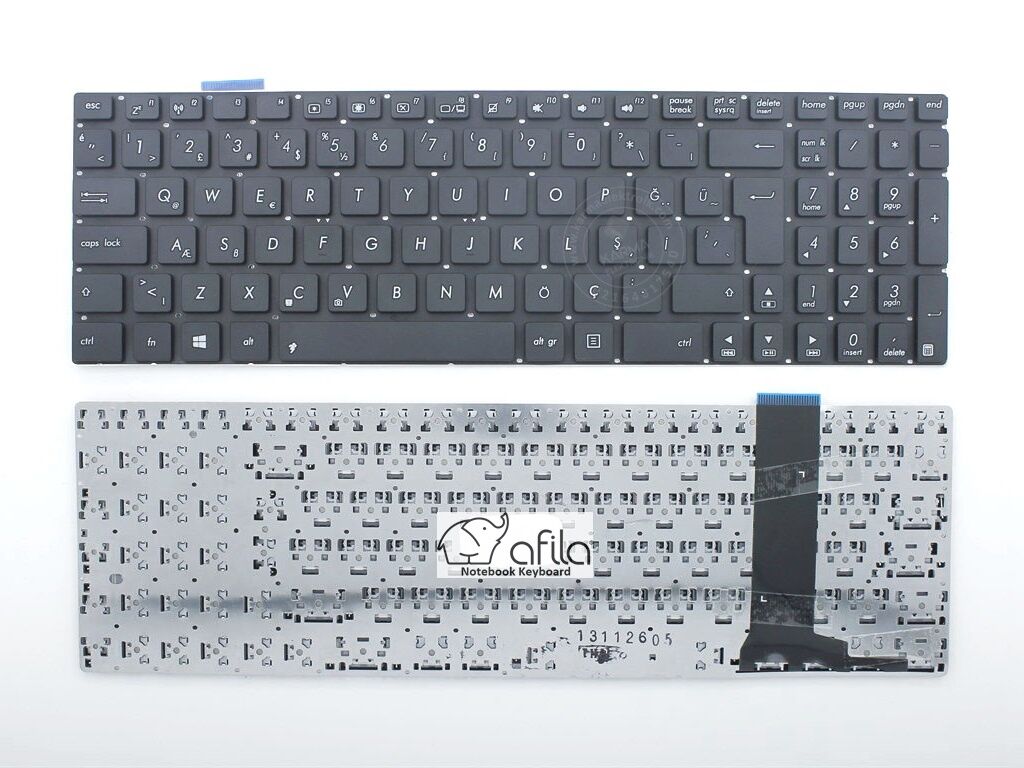 Asus N56DY N56JN N56JR Notebook Klavyesi - Siyah - TR