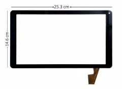DH-1012A2-FPC062-V8.0 10.1 Tablet uyumlu Dokunmatik Panel - Siyah
