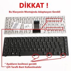 Acer eMachines  MP-07A43U4-698, PK130580100, PK1305801G0 Klavye Siyah TR