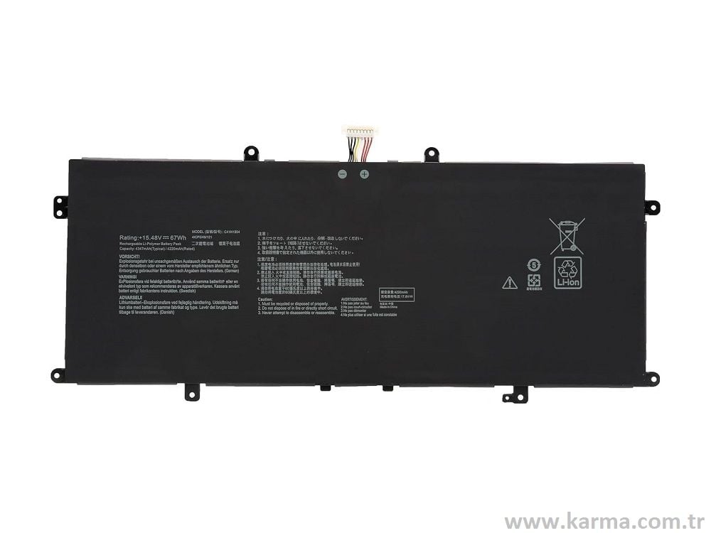 Asus Deluxe 14 14S Serisi Notebook Bataryası, Laptop Pili