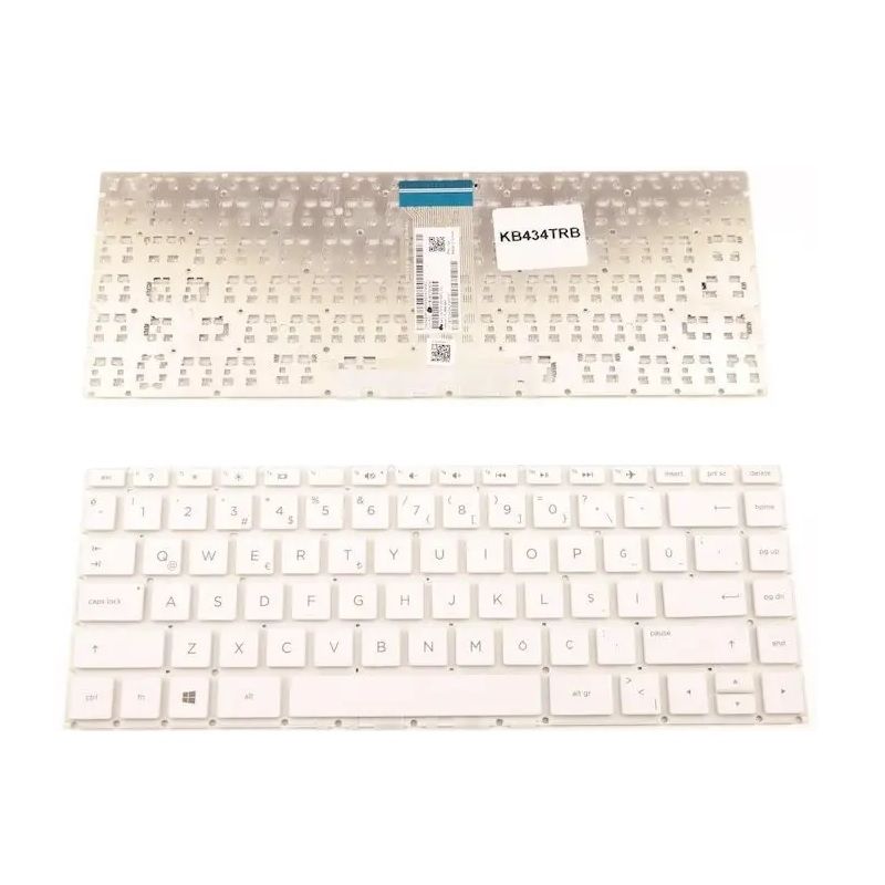 Hp Pavilion 14-CE3001Nt, 14-CE3002Nt Notebook Klavyesi Beyaz TR