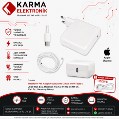 MacBook Pro Adaptör Şarj Aleti Cihazı 118W Type-C, USBC Hızlı Şarj, MacBook Pro/Air, M1 M2 M3 M4 M5, iPad Pro, Samsung Galaxy