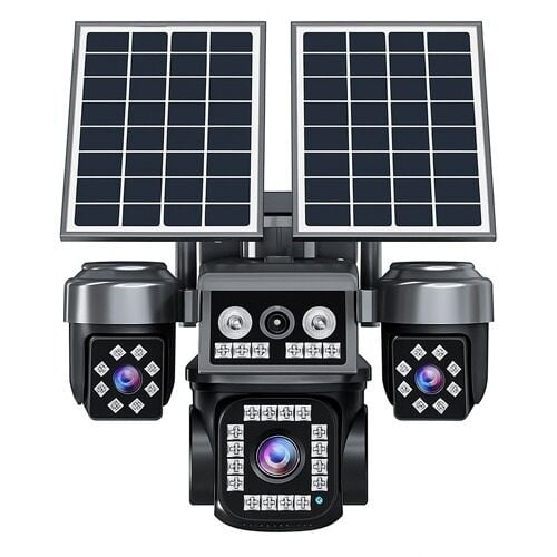 Balandi PRO-8420GIP 8mp 4 Kameralı E-Sim 4g AOV Solar Smart Kamera Çift Güneş Panelli Hieasy Yazılım (360 Derece)