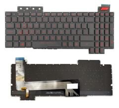 V170746B uyumlu Asus Notebook Klavyesi, Laptop Tuş Takımı (Siyah TR) Işıklı