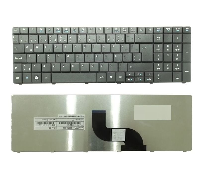 Acer PK130PI1A27, PK130PI1B20 Notebook Klavye (Siyah TR) Ver.1