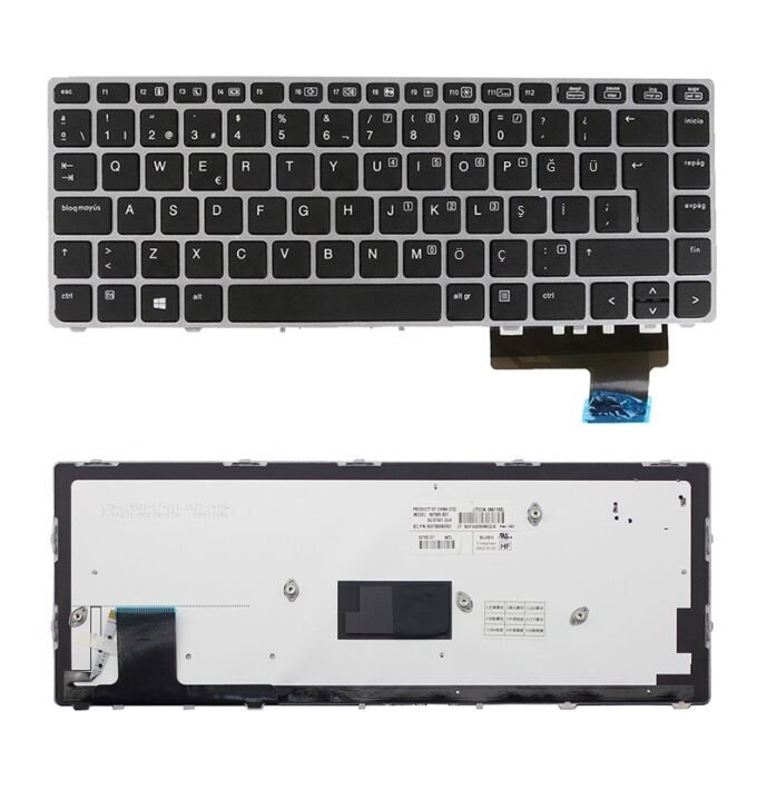 HP EliteBook Folio 9470m Notebook Klavyesi (Siyah TR) ışıklı