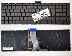 Hp NSK-CW2BQ, NSK-CW5BC Klavyesi Kırmızı Tuş (IŞIKLI)/Siyah TR