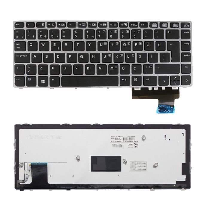 HP Folio 702843-001, 702843-141 Notebook Klavyesi (Siyah TR) ışıklı