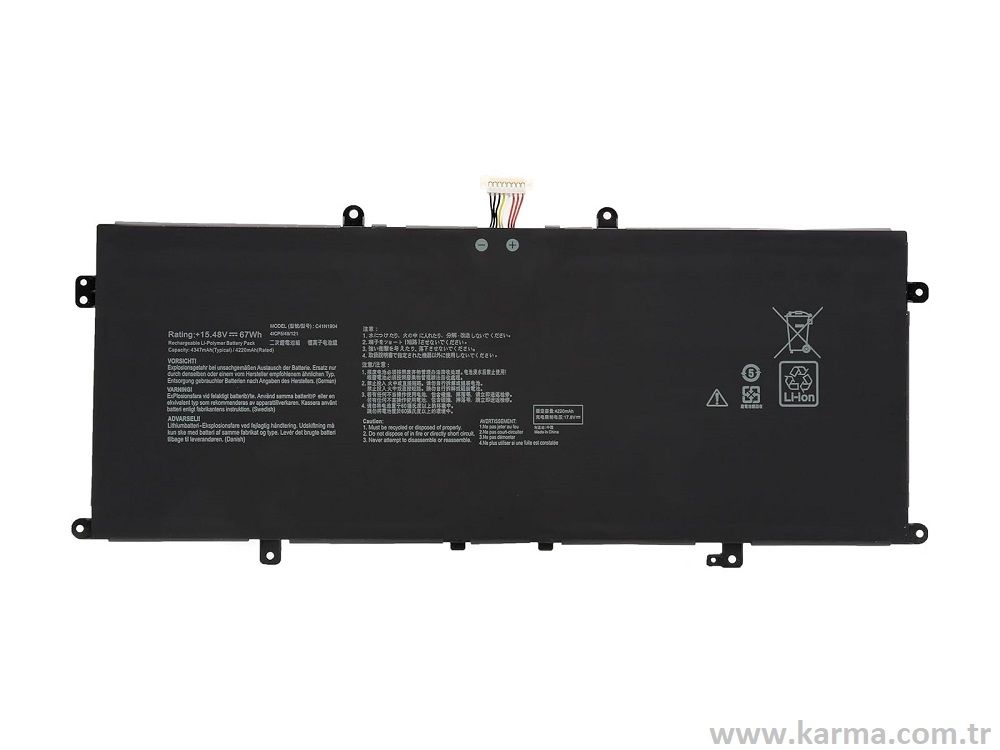 Asus ZenBook 13 OLED UX325EA-KG653W Notebook Bataryası, Laptop Pili