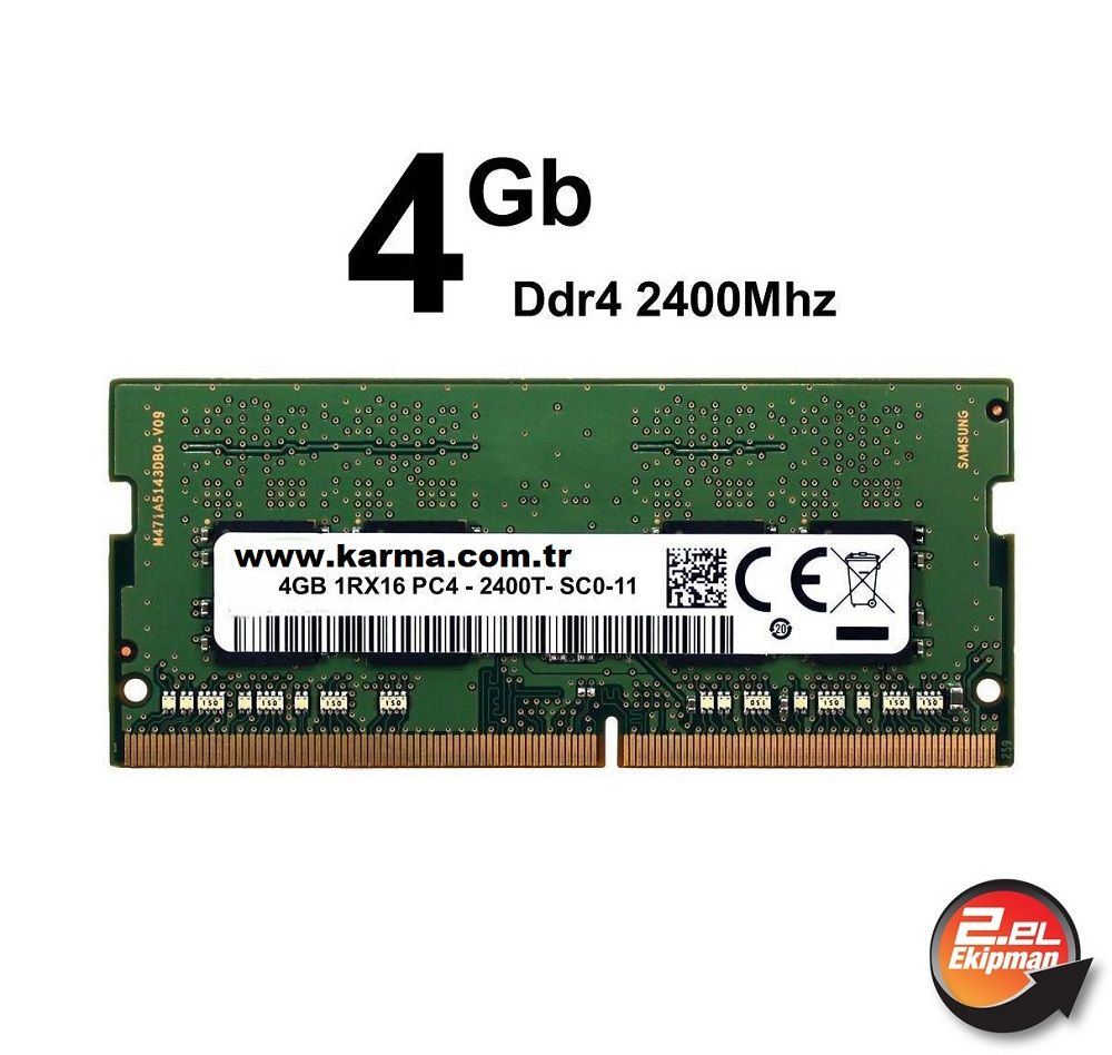 NTB 4GB 2400MHz DDR4 Notebook Ram Bellek (2.el)