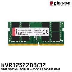Kingston NTB 32GB 3200MHz DDR4 Notebook RAM Bellek CL22 1.2V Sodimm (KVR32S22D8/32)