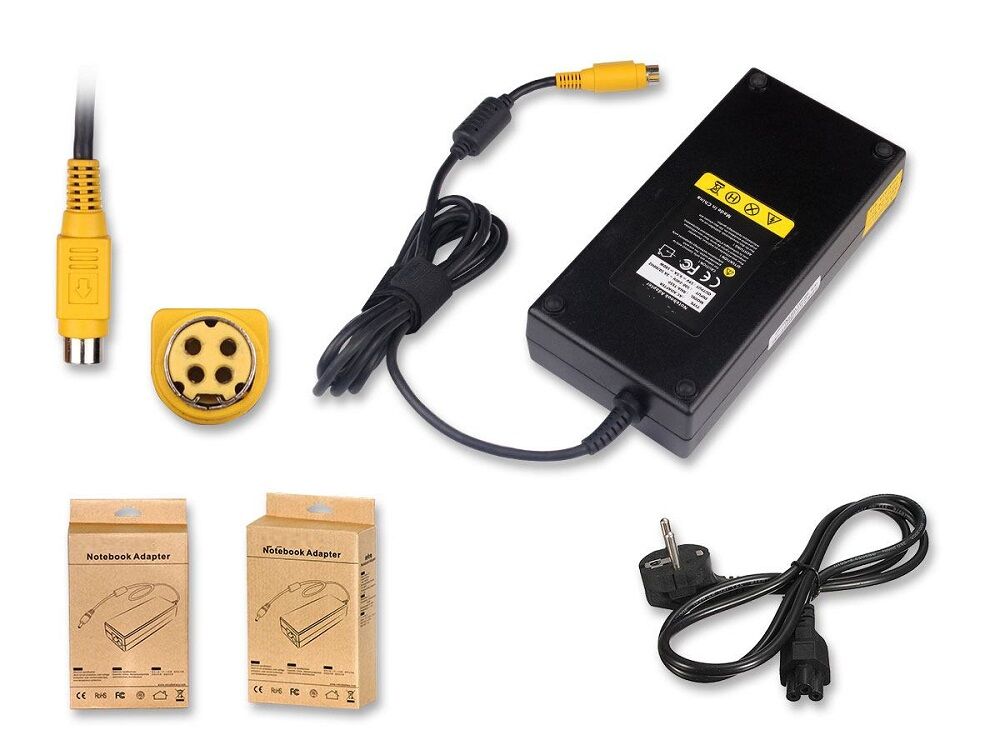 Toshiba Qosmio X770 X775 X70 180W 4 Pin Notebook Adaptörü, Şarj Cihazı