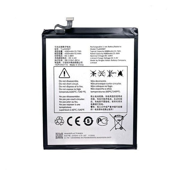 Alcatel 1T 10'' 2020 WIFI 8091 TLp040M7 Tablet Batarya - Pil