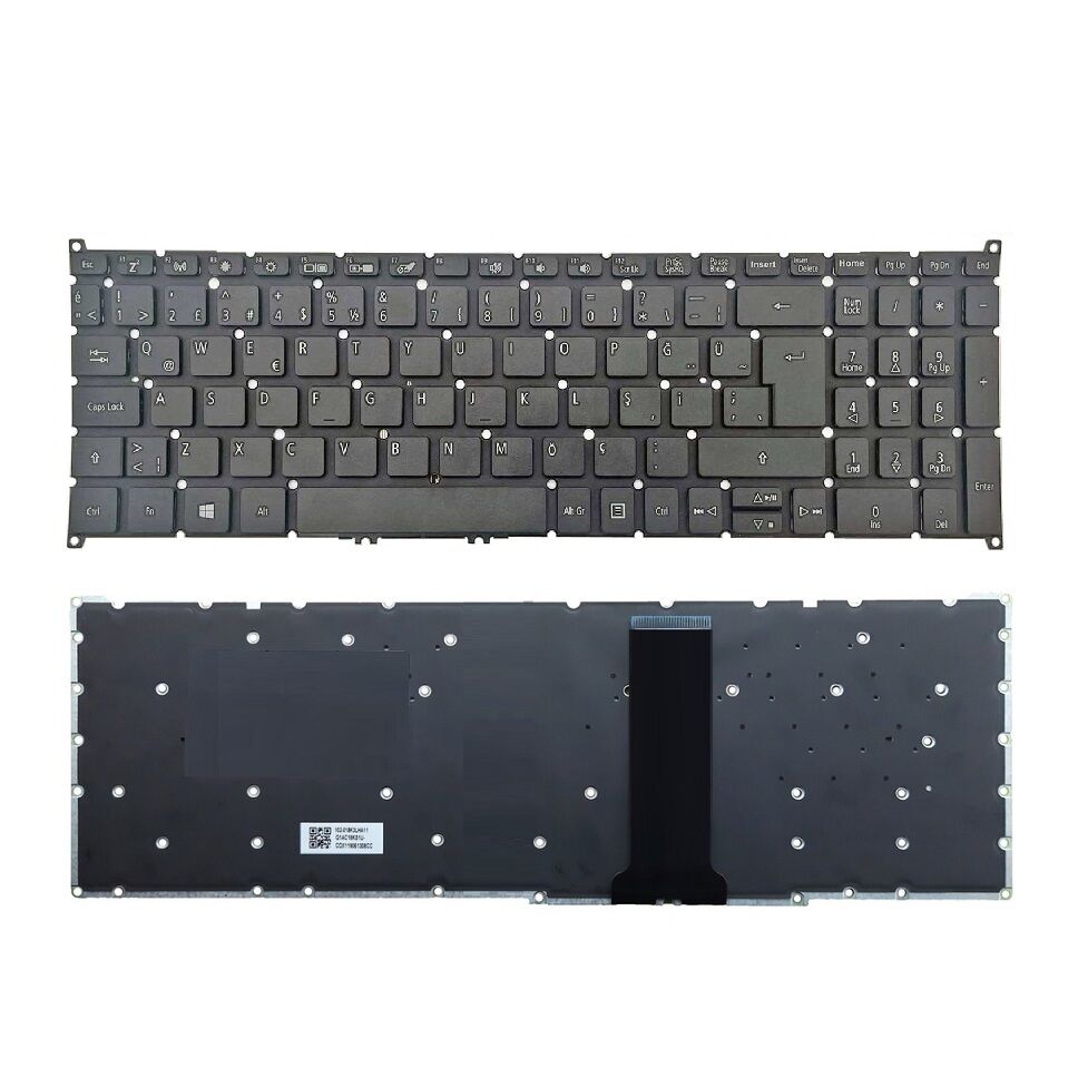 Acer Nitro 5 Spin NP515-51 Notebook Klavyesi - Siyah - TR / KL0377V3