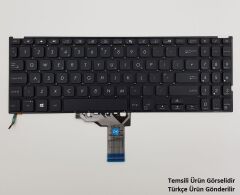 Asus Vivobook X512Fb-Br177T, X512Fb-Br178T Klavye (Siyah TR) ışıklı