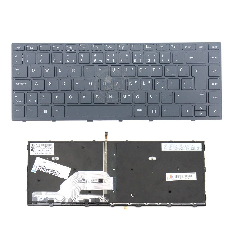 Hp SG-87700-28A EX8BA000107520009 Notebook Klavye (Siyah TR) - Backlit