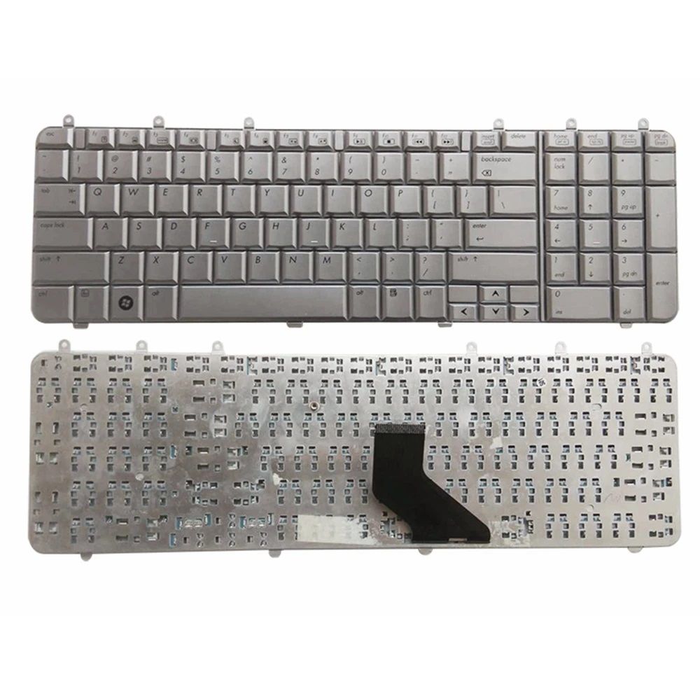 Hp DV7Z DV7-1000 DV7-1100 DV7-1200 DV7-1500 dv7t-1000 Klavye, Silver, Gri PK1303W0100, NSK-H8001