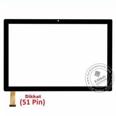 Aidata Elde ADT1012L, ADT1061 PX101E48A021 Dokunmatik Siyah Ver.2 (51 pin)