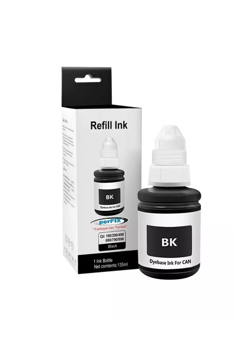 Canon Pixma G4400 Şişeli Mürekkep Siyah 135ml (Muadil)