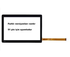 Technopc Ultrapad UP10.S21LA İçin 10.1 İnç Siyah Dokunmatik Ver.2 (51 pin)