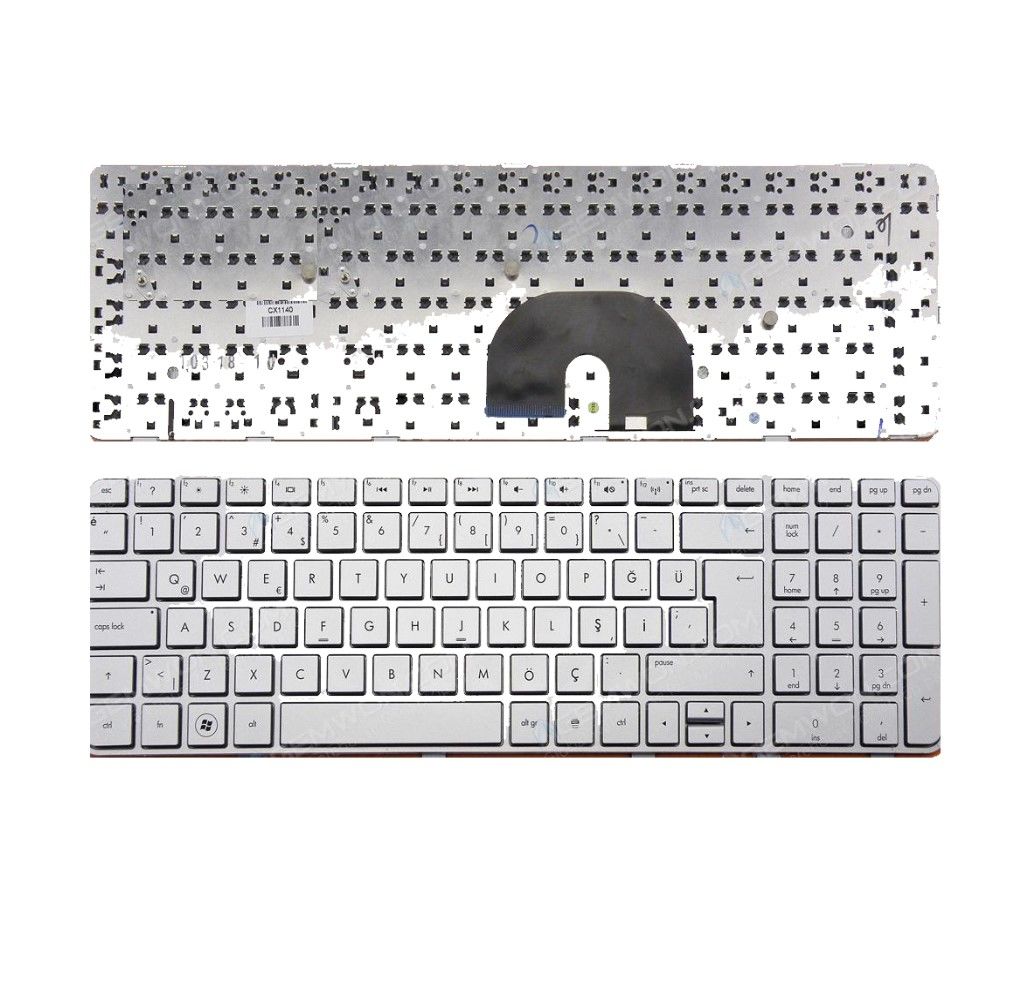 Hp Pavilion 634139-031 NSK-HW0US Notebook Klavyesi - Gümüş - TR