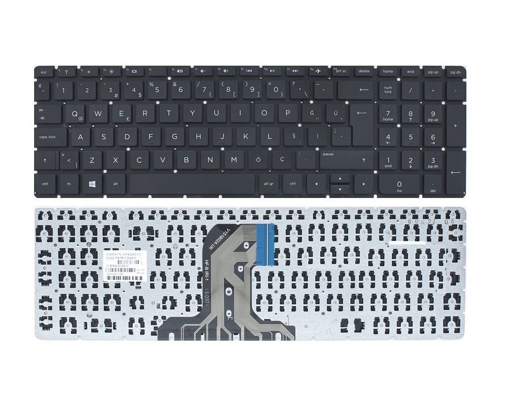 HP 15-AY018NT, 15-ay018nt X0M20EA Notebook Klavyesi (Siyah TR)