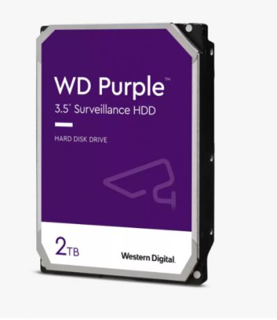 2TB WD Purple SATA 6Gb/s 64MB DV 7/24 WD23PURZ Güvenlik Diski (HardDisk, HDD)