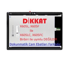 Lenovo Tab TB-X605 Tablet uyumlu Lcd Ekran Dokunmatik Siyah SET