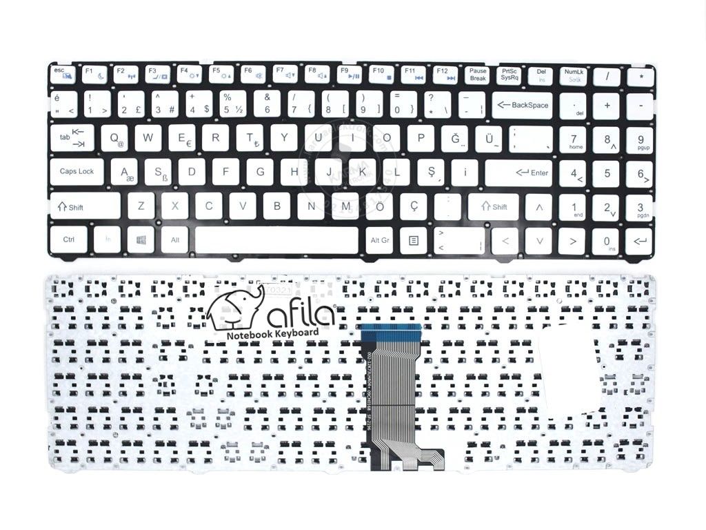 Casper Nirvana C600.7100-B100T-S-F Notebook Klavyesi (Beyaz TR)