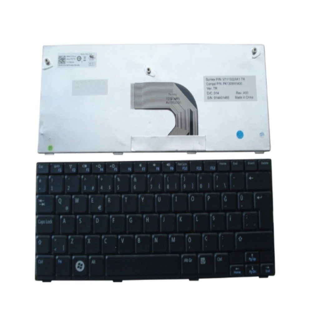 Dell Inspiron Mini 10, 1012 Notebook Klavyesi Siyah - TR