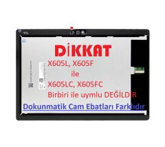 Lenovo Tab TB-X605M Tablet uyumlu Lcd Ekran Dokunmatik Siyah SET