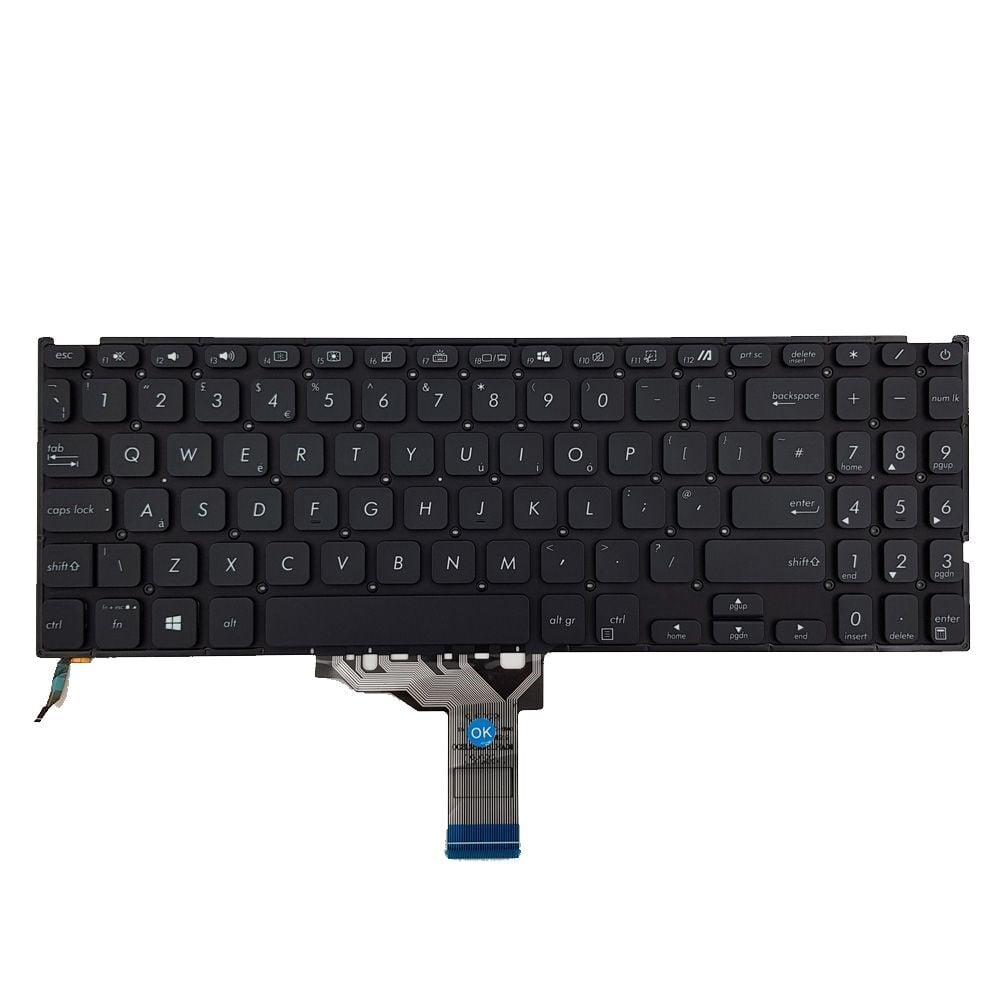 Asus X509Fa-Ej078T, X509Fa-Ej079T Klavye (Siyah TR) ışıklı