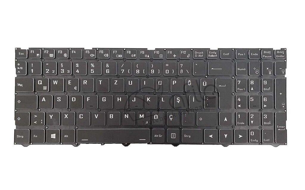 Monster Abra A5 V21.1.6 Uyumlu Notebook Klavyesi, Laptop Tuş Takımı (Siyah TR)