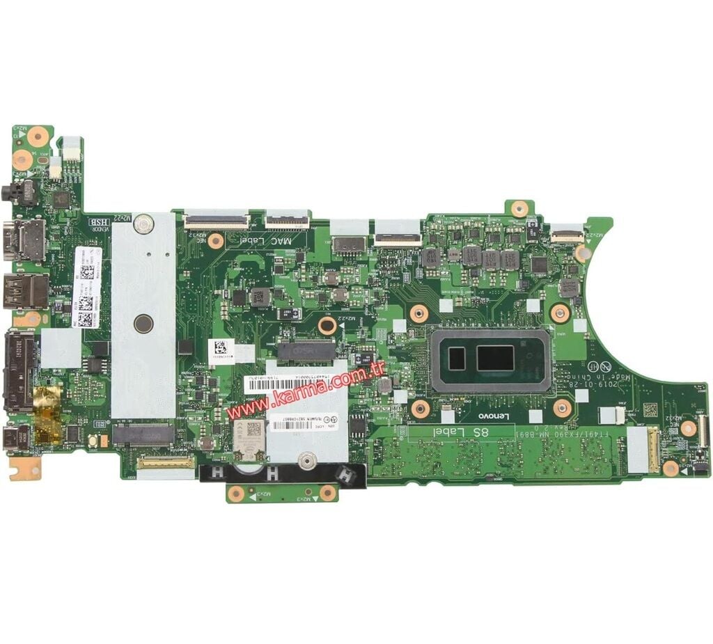 Lenovo ThinkPad T490S, X390 Notebook Anakartı, Mainboard NM-B891 (SRF9Z / i5-8365U 16GB Ram 01HX934 için IMBXHZQ)