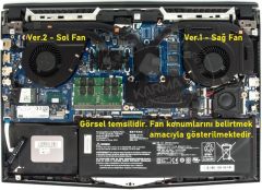 Casper Excalibur G780.1075-B6L0A Notebook Fan, Ver.1 (Sağ Fan)