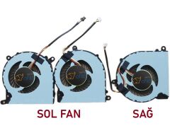 Clevo P650 P650HS P650HS-G P650N CPU + GPU Cooling Fanı, Sağ-Sol Set (3'lü Takım)