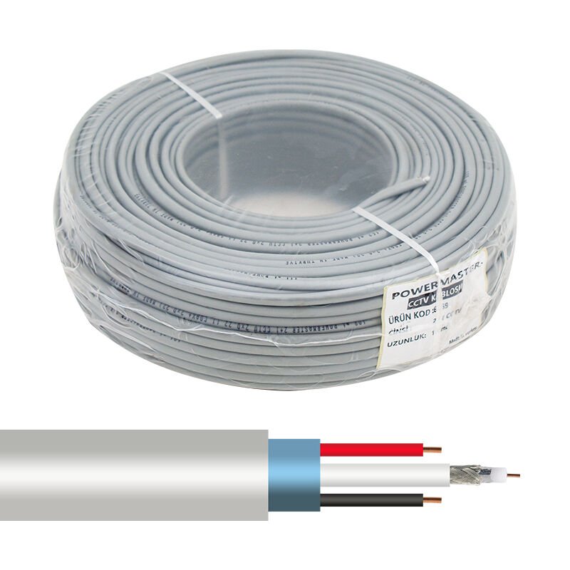 100MT 2+1 CCTV 0.22mm Kamera Kablosu (100 Metre)