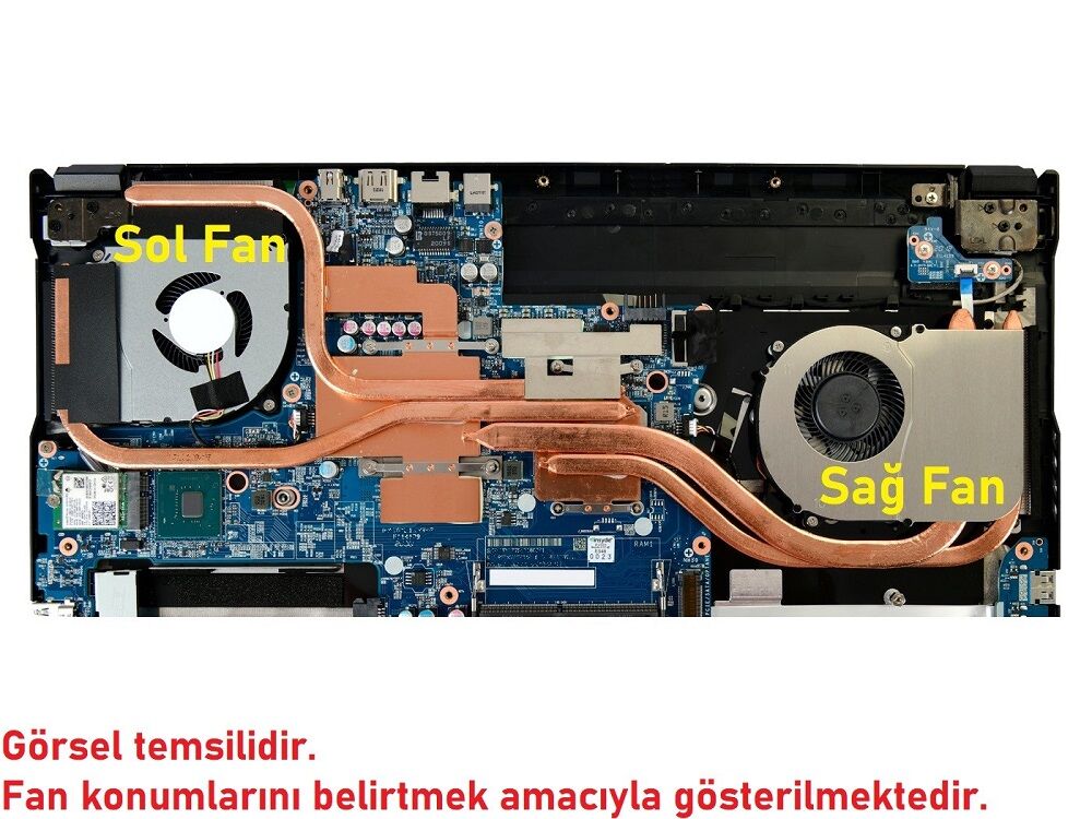 Monster Abra A5 V17.2 Notebook Fanı Bakır Soğutucu Blok Sağ-Sol SET