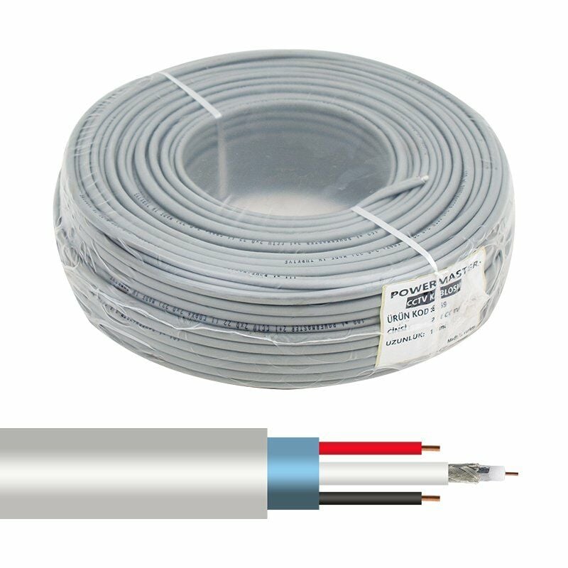 100MT 2+1 CCTV 0.50mm Kamera Kablosu (100 Metre)