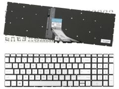 Hp Pavilion 15-cs3001nt 8PK77EA Notebook Klavyesi (Silver, Gri TR) ışıklı