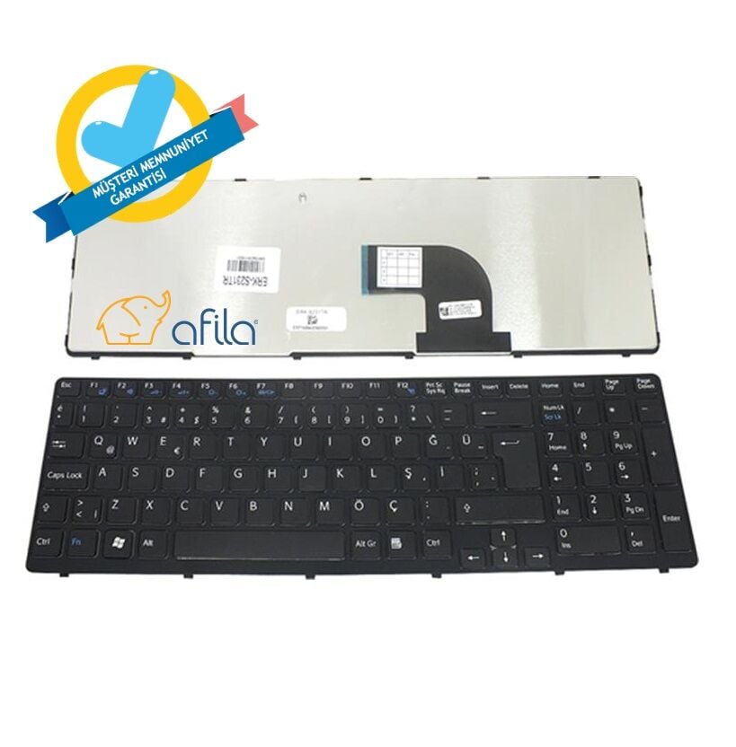 Sony Vaio SVE15, SVE17 Serisi Notebook Klavyesi, Laptop Tuş Takımı (Siyah TR) / KL798BTR